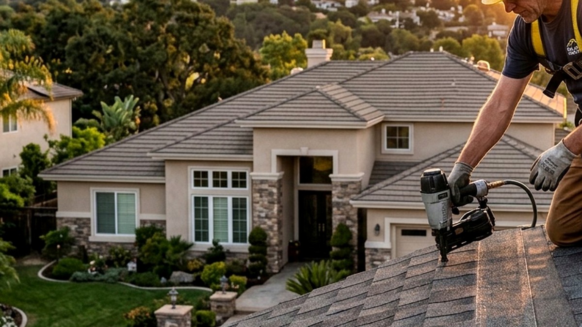 Easton Addition Spanish Revival Clay Tile Reroof in Burlingame, CA