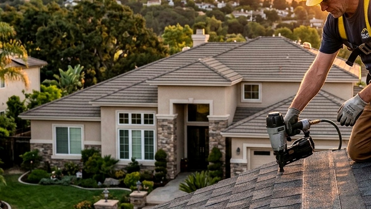 Ruby Hill Custom Estate Concrete Tile Roof in Pleasanton, CA