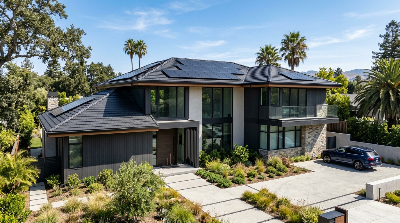 CertainTeed Solstice solar shingles integrated seamlessly into residential roof